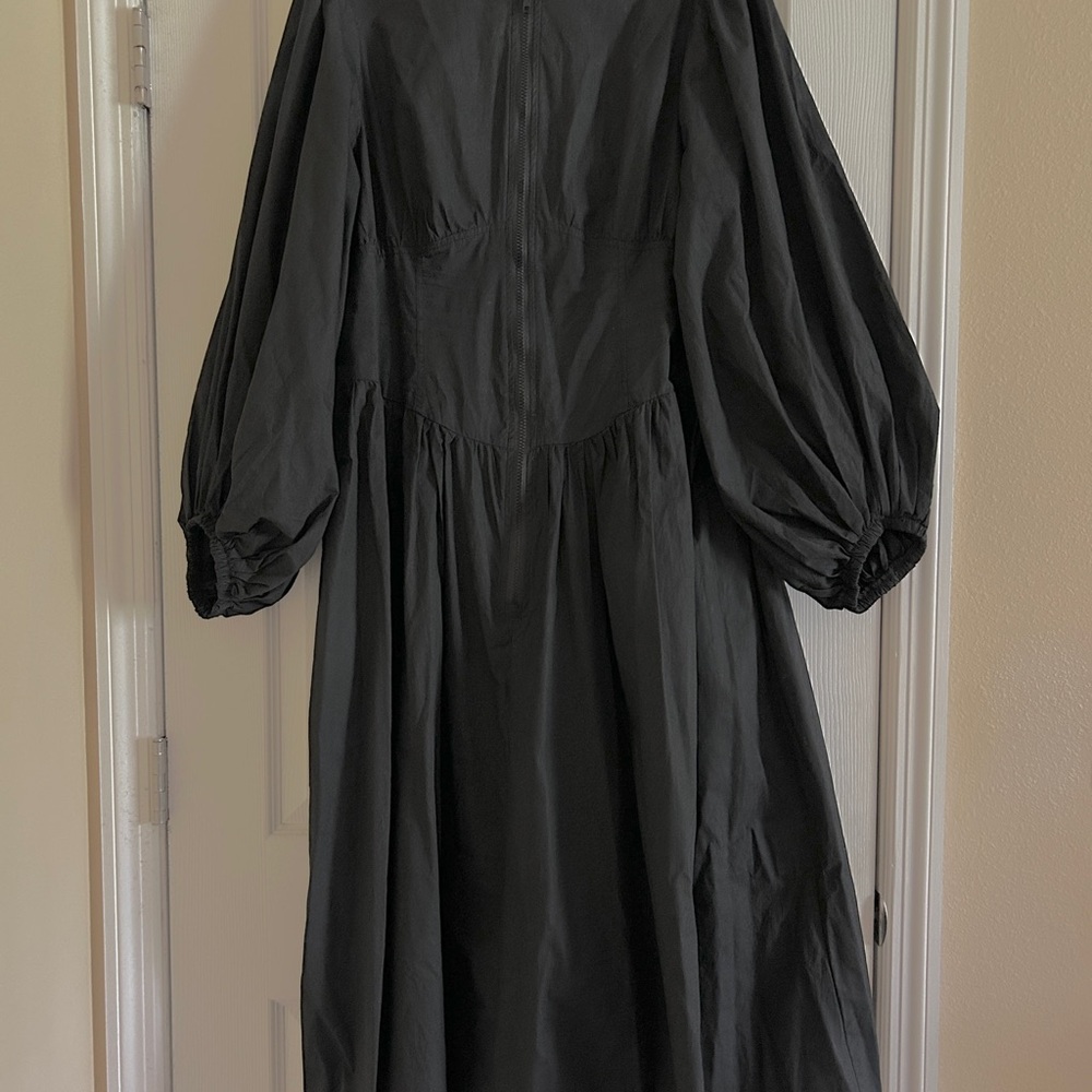 SHEIN Black Witch Gothic Long Sleeve Dress